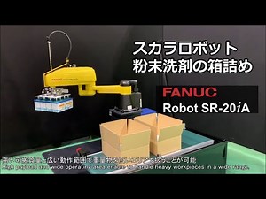 粉末洗剤の箱詰め