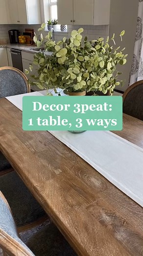 1.7K views · 23 reactions | 3 Ways to Decor Dining Table #interiors #beautiful #roomdecor #home #livingroomdecor #homedecoration #viralreels #LikeFollowShare #decoration #decorideas #decor #decorate #diningtable #diningtabledecor | Home Decors & Accessories | Facebook