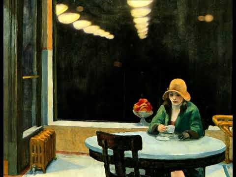 E.Hopper - Automat, 1927 (Painting to 3d)