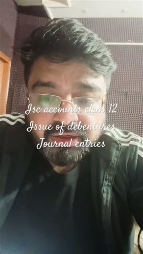 Isc accounts class 12 issue of debentures #iscaccounts #class12th #journal