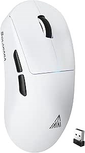 CORBOBO SOLAKAKA SM850 - Wireless Gaming Mouse - Programmable Buttons,24000 DPI Adjustable, Lightweight, Ergonomic Computer Wireless Mouse, BT5.1/2.4G/Wired, PC Gaming & Office Mice for Win/Mac/Linux