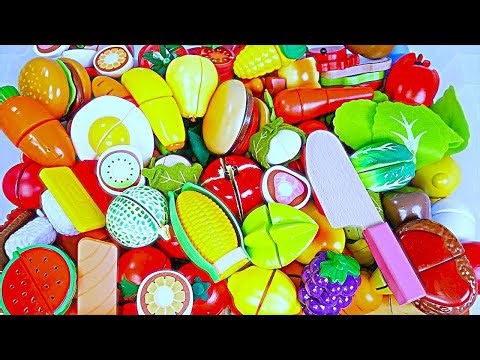 Cutting Wooden Fruits & Veggies: Kids' Fave Playtime! 🍎🥕