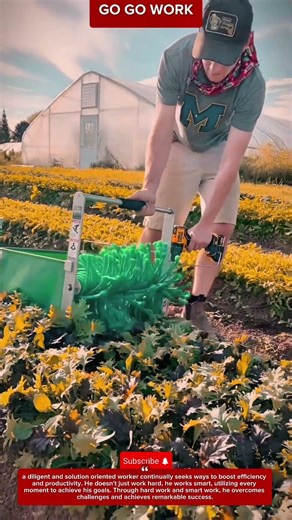 Smart Flower Farm Weeding Machine for Efficient Gardening#farming