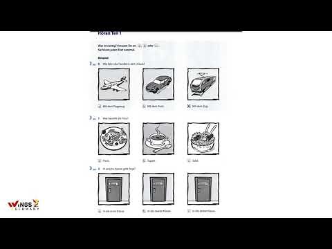 Prüfungstraining Goethe Zertifikat A1, Deutsch 1 - Modelltest 3, Hören mit Transkript und Lösungen