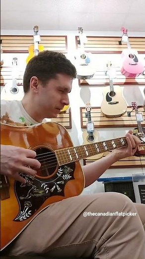 G-RUN on a beautiful Gibson Hummingbird #drytone #bluegrass #guitarpractice