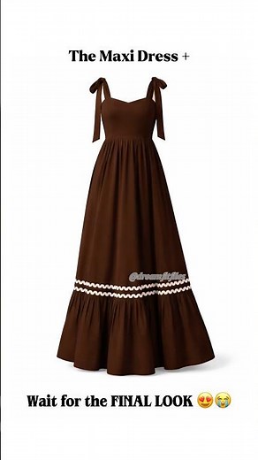 Brown Maxi Dress Outfit 🤎✨ | From Basics to Dream Look 😍