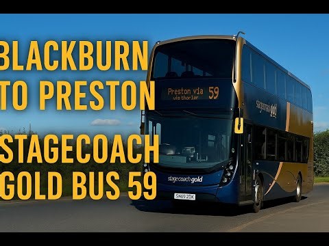 Blackburn to Preston Stagecoach Gold Bus 59 Tour | 4K GoPro Hero 13 | Scenic Journey Sept 2025
