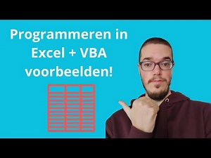 Programmeren in Excel voor beginners (MAKKELIJK!)
