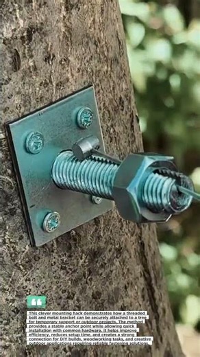 Tree Mounting Hack Every DIYer Needs #diy #tools #buildertips