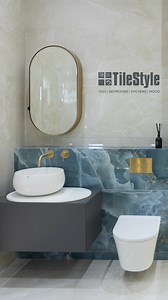 Onyx Dreams is one of our newly curated bathroom displays created by our bathroom experts and is designed to work seamlessly in any home. Classic yet contemporary in style, it showcases luxurious, layered onyx tiles from the Tele di Marmo Onyx collection by Emil Ceramica of Italy. | TileStyle