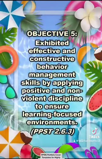 RPMS Portfolio Cover Templates for Master Teacher I-IV S.Y. 2022-2023 Summer-Inspired Design | Teacher Zin