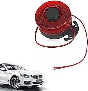 Car Back-up Alarm - 12V/24V 105dB Backup Horn Auto Warning - Reverse Beeper with Wire/Light - Waterproof Sound Loud and Clear for Different Cars