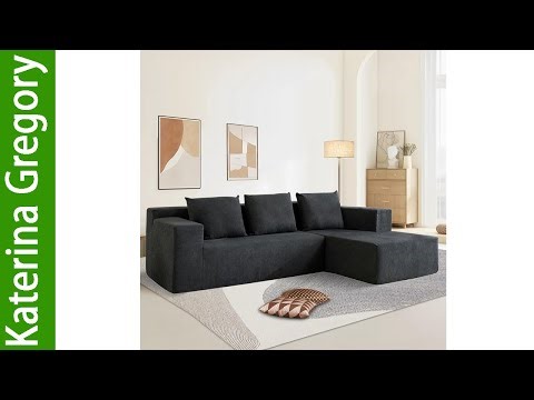 Nigoone 103 inch Boneless Sectional Couch with Right Chaise Modular L Shaped Couches Review