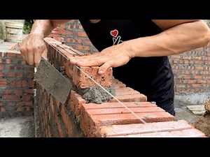 How to Build a Straight Brick Wall | Pro Masonry Skills