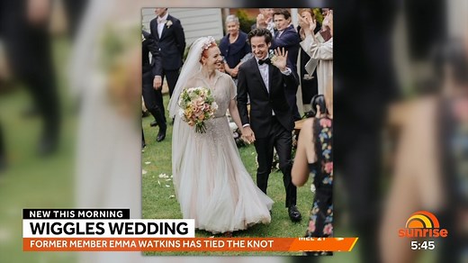 Former Yellow Wiggle Emma Watkins has married her partner Oliver Brian at a stunning ceremony in the Victorian countryside 💛 | Sunrise