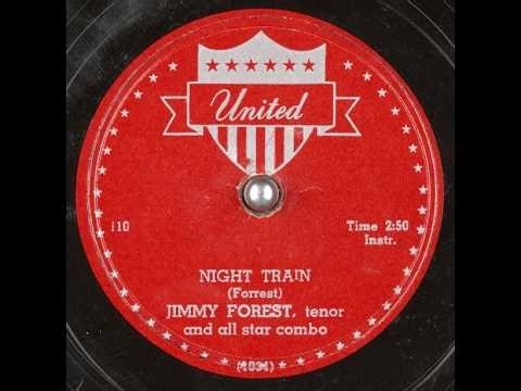 "Night Train" Jimmy Forrest (1952) R&B hit = tenor sax riff Duke Ellington's "Happy Go Lucky Local"