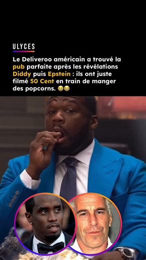 Ulyces on Instagram: "😳 50 Cent est l’égérie d’une nouvelle publicité pour DoorDash. Dans cette campagne intitulée Big Beef, il multiplie les clins d’œil à ses rivalités, notamment avec Sean Diddy Combs, à travers des objets symboliques comme des cheese puffs et des peignes (« Combs » en anglais). Credit : @doordash @50cent"