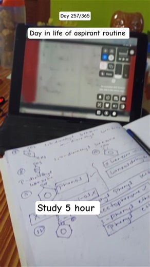 Day 257 in life of neet aspirant | Revision full syllabus #shorts #neet #revision #students