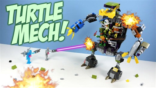 Teenage Mutant Ninja Turtles Mega Bloks Transforming Turtle Mech With Mikey