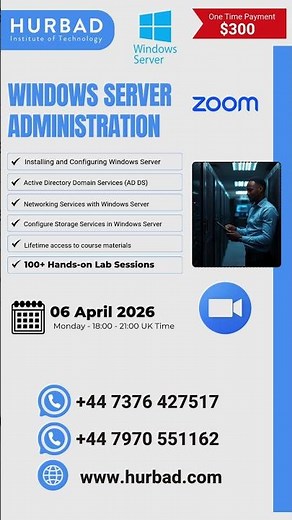 Windows Server Administration - Zoom Class