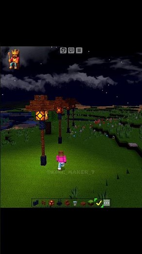 Automatic Redstone Street Lights! 💡 Works Like Magic | Minecraft Shorts