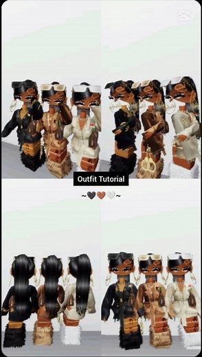 Outfit Tutorial 🖤🤎🤍#roblox #brookhaven #baddies #fypシ゚viral #subscribe #like #comment #partnerlook