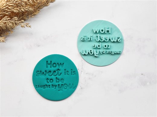 Teacher Appreciation Cookie Cutter STL 3D Print Education School Classroom Student Learning Event Gift How Sweet It is Digital File - Etsy