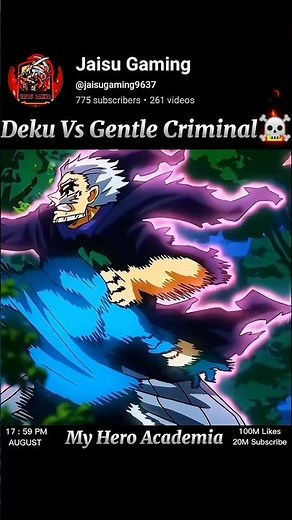 Deku vs Gentle Criminal 💥 | Epic Battle from My Hero Academia! #myheroacademia #edit #mha #anime