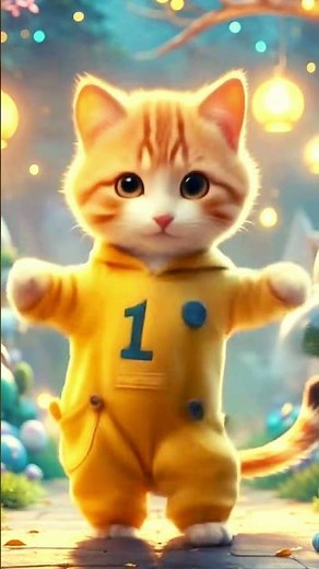 Chaton danse Chat marrant qui danse Chat adorable mignon #chaton #chatmignon #cat #cute #kitten
