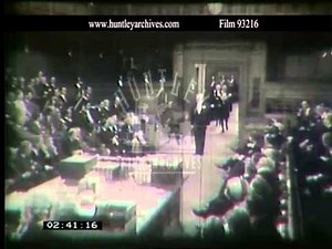 Black Rod in the House of Commons, late 1960's. Archive film 93216
