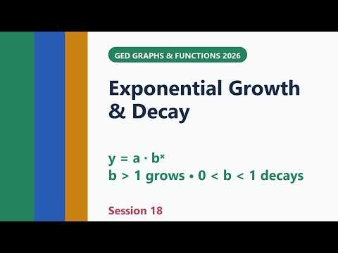 Week 9, Session 18 Exponential Growth and Decay