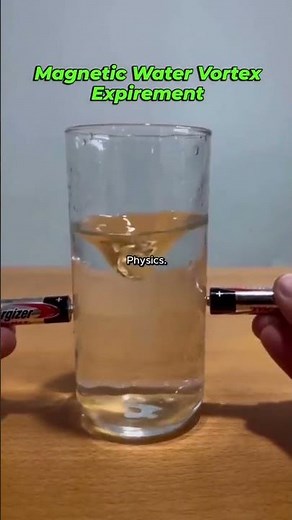 Magnetic Water Vortex Expirement #physicsexperiment #funshorts #realexperience #physics