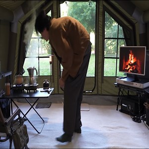 Luxury Camping in XXL Inflatable Tent in the Rain | RIOS 505