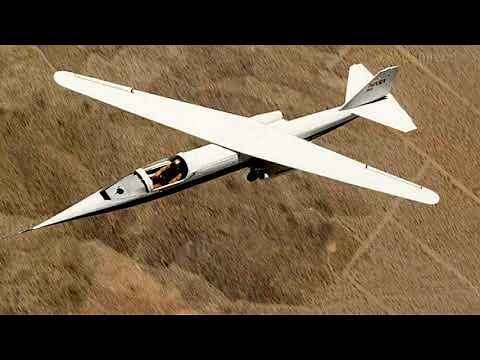 Angled winged Aircraft NASA AD-1 Experimental Aircraft or Ames-Dryden-1