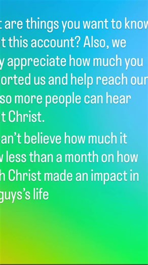 Jesus loves you always will ￼