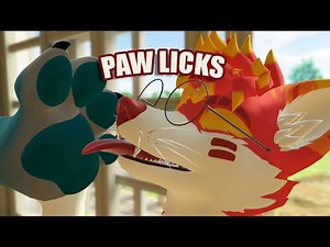 [Furry ASMR] Paw Licking/Licks 🐾 (Intense Maw Sounds) [3DIO Mono]