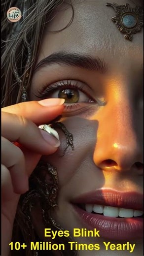 Eyes blink 10+ million times yearly #funny #facts #eyes