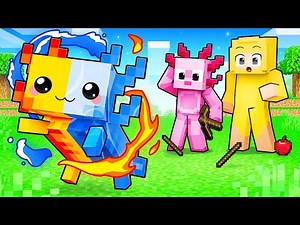 I Pretended to be an ELEMENTAL BABY AXOLOTL in Minecraft!