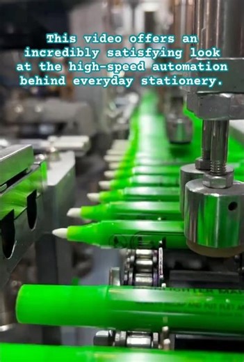 The High-Speed Assembly of Markers #Highlighters #School #OfficeSupplies #Stationery #PenCollector