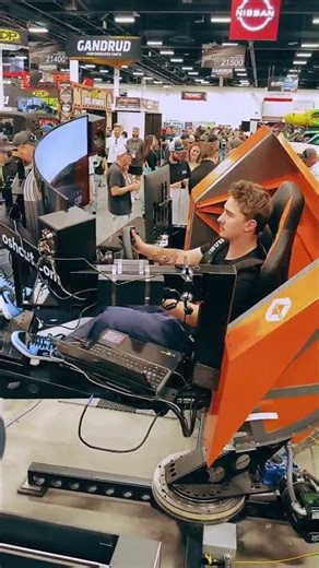 Driving simulator at SEMA 2025