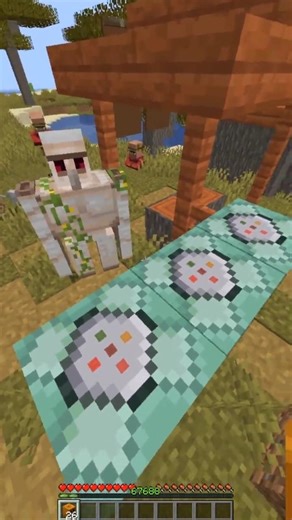 This Iron golem is not letting me summon chain command golem #shorts #minecraft