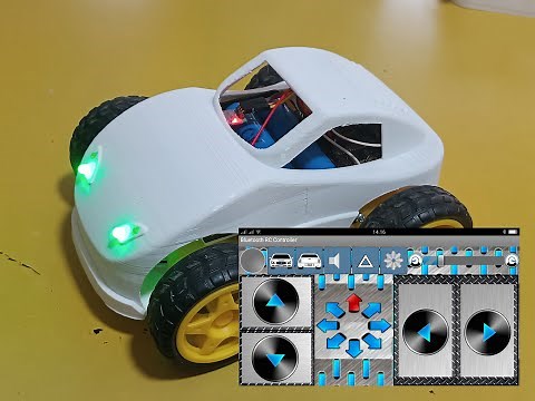 BLUETOOTH CAR WITH ARDUINO UNO - COMPLETE PROJECT