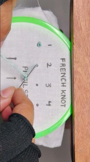 Satisfying French Knot Embroidery 😍