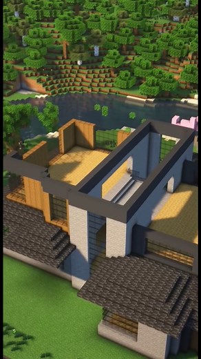 Part 2 ⧸ Wright Style House🏠#minecraft #tutorial | Traveler シ