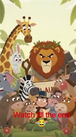 The Clever Monkey vs the Over-Smart Lion | Funny Animal Story 😂🐒🦁#shorts #funny #viralvideo #viral