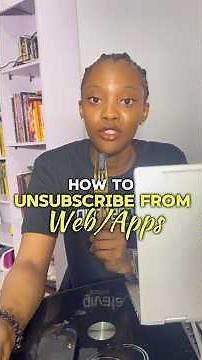 HOW TO UNSUBSCRIBE FROM WEBSITES AND APPLICATIONS