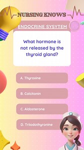 8.5K views · 161 reactions | Nursing quiz 喙  ENDOCRINE SYSTEM | ...