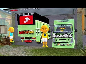 Let's Look for Upin and Ipin's Twin Green Wobbly Trucks 👩‍🦲👨‍🦲 ELTIVISION