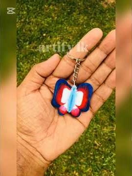 This Wooden Butterfly Key Tag is So Cute 😍🦋 #KeyTag #diy