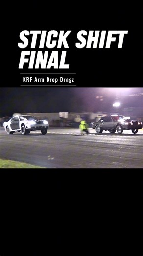 KRF Arm Drop Dragz Stick Shift Final Michael McCoy vs Ricky Duncan The Real McCoy Wins! #cars #mustang #foxbody #newedge #Kentucky #noprep #dragrace #dragracing #stickshift #final #media #usa #reels | Aaron Robinson